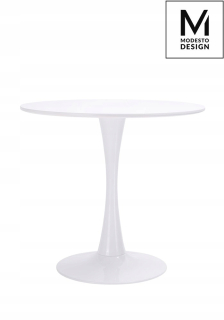 Modesto Table Tulip Fi 80 Biela - Mdf, Met Base