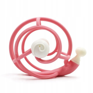 Mombella 8073-1 Teether s Ratchet Snail Pink