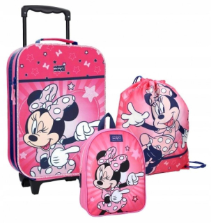 Mouse Minnie Suitcase Wheels Batoh vrece detí