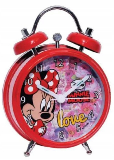 MOUSE MINNIE kovový budík 13cm