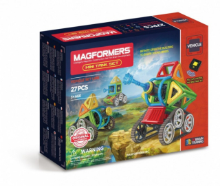 Vozidlo magformérov. Magnetické bloky, 27 prvkov ...