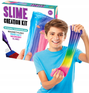 Magnetický gélový hmotný slizový slizový slime svieti