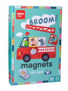 Magnetické puzzle vozidlá Apli Kids