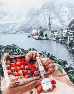 Maľba podľa čísel - romantický piknik 40x50cm