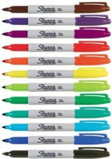 Značky Sharpie Fine Pisak Set s 12 kusmi