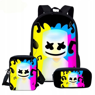 Marshmello Backpack 3 PCS.