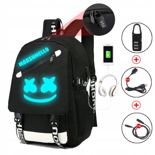 Marshmello Friends School Backpack pre USB School