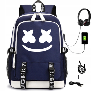 Marshmello Backpack School School Bag Bag