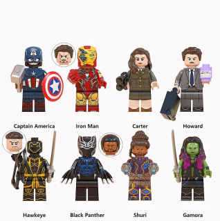Marvel Avengers Spider-Man Iron Man Puzzle Blocks
