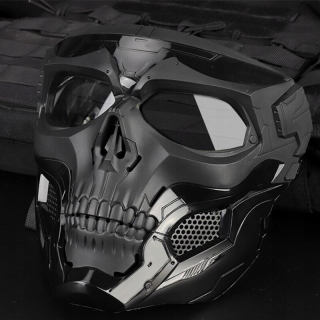 Maska celá tvár lebka cosplay halloween kostra
