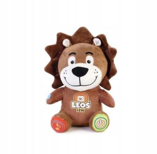 Leo-edu hnedý maskot Leo-Edge