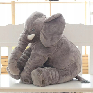 Plyšový maskot šedý slon veľký 60 cm