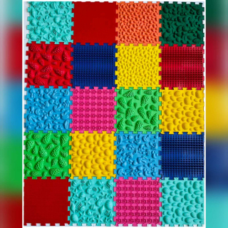 Edukačná puzzle podložka na masáž 20 ks
