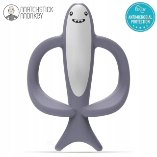 Matchstick Monkey Animals Masážne hryzátko so žralokmi