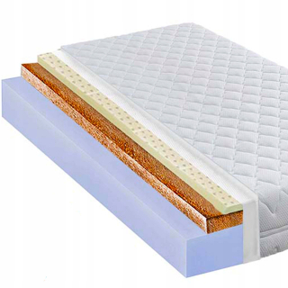 Dvojitý matrac 100x180 s latexovým kokosom 15 cm