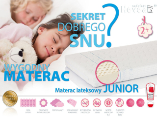 Hevea Junior Latex Matrace 200x90cm 90x200cm
