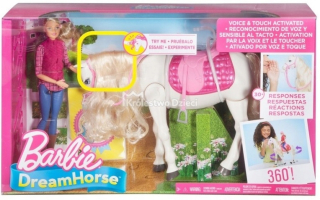 Mattel Barbie Doll + Interactive Horse Frv36