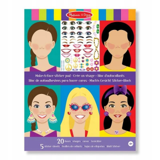 Melissa a Doug tváre nálepky 250 kusov