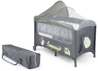 Milly Mally Turistic Cot 2 Grey úrovne
