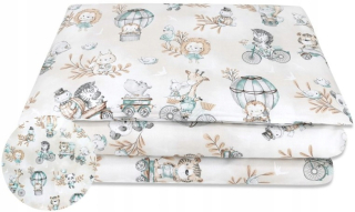 Miminu Bedding 135x100 Zoo na bicykloch Nugat