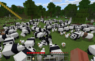 Minecraft Detská nástenná nástenná nálepka 200x130cm