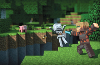 Nálepka s plagátom na stenu Minecraft 200x130cm