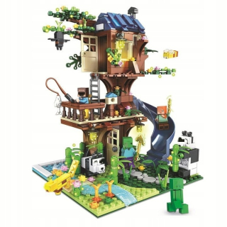 Minecraft Steve's Panda Tree House
