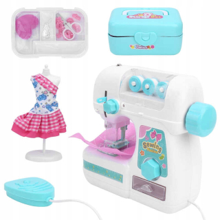 Mini šijací stroj Hračky Elektrický šijací stroj