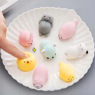 Mini squishy hračky roztomilé zviera anti -jadro guľa