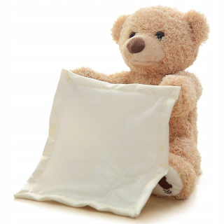 Miś Peek a Boo hovoriace hračky s pohyblivými hračkami