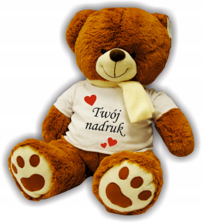 Teddy Bear 64 cm vysoký výtlačok Deň dám
