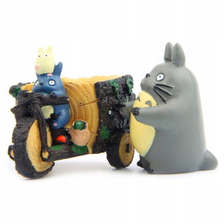 Miyazaki Hayao Totoro Tri -Whiteed Flower Trolley
