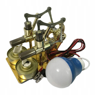 Stirlingový model motora v horúcom vzduchu