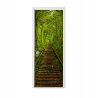 Módna nálepka na dvere do kuchynskej trasy Forest Road