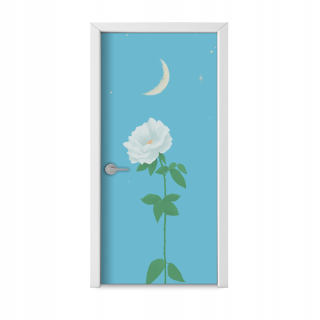 Módna samostatná nálepka 95x205 Rose Moon
