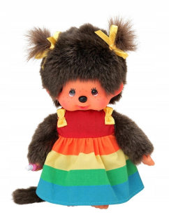 Monchhichi 220977 Monkey v dúhovom oblečení