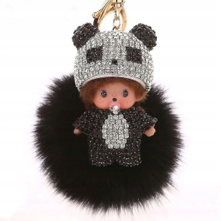 Monchichi Kiki Key Ring Diamond Crystal