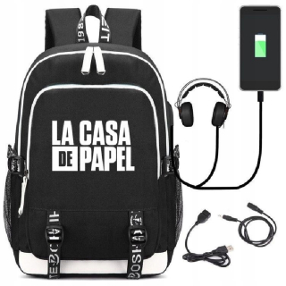 Liešková lúpež La Casa de Papel School Bag pre Chłop