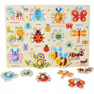 Montessori puzzle hračky pre deti zvieratká