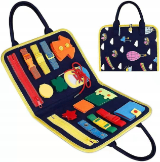 Montessori hračky baby rušná doska Buckle Training n