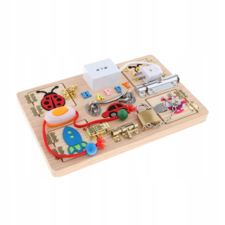 Montessori Wooden Rusy Board pre dieťa v