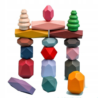 Montessori/Nest Drevené vzdelávacie hračky D