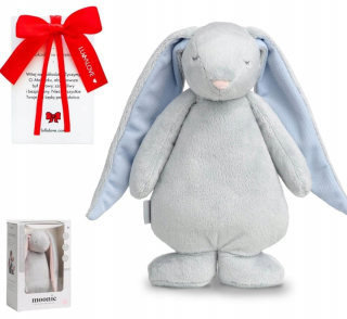 Mone Bunny Rustles Grey Blue + Bow