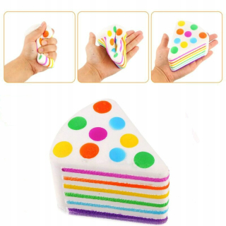 Mskwee 10CM trojuholníkový dúhový koláč Kawaii
