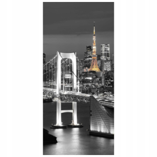 NÁLEPKA NA DVERE Tokyo Rainbow Bridge 95x205