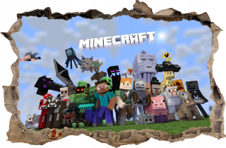NÁLEPY NA STENU MINECRAFT 99 115x75 cm