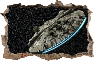 Nálepky na steny Star Wars Falcon 102 115x75 cm