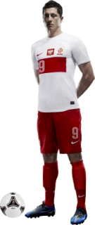 Nálepky na stenu Lewandowski futbalisti 150x47 cm
