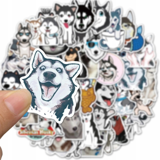 Vodotesné nálepky na nálepky Mix Husky Husky 50 ks