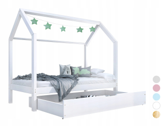 Nala Bis Bed House + Rám a zásuvka 90x200